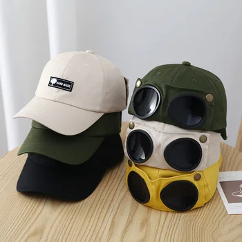 Beyzbol şapkası Erkek Pilot Güneş Gözlüğü Moda beyzbol şapkası s Şapka Açık Spor Kapaklar Hip Hop Şapka Moda Katı Renkler Erkekler Kadınlar için