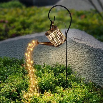 Güneş bahçe su ısıtıcısı lambası açık peyzaj lambası ferforje içi boş çim lambası duş zemin fiş lambası