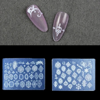 Silikon Damgalama Nail Art Kalıpları Silikon Pullar Lehçe Reçine Sevimli UV Jel Kalıpları DIY Tırnak Sanat Araçları Tırnak Süslemeleri için