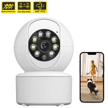 3MP WiFi IP Kamera Kapalı Güvenlik Koruma PTZ Kamera Otomatik İzleme CCTV Gözetim Kamera Ev bebek izleme monitörü