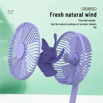 Çok renkli Masaüstü Küçük Fan Sessiz Soğutma Fanı Ev Aksesuarları Elektrikli Fan Taşınabilir Rahat Küçük Katlanır Mini