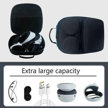 EVA sert çanta PS VR2 saklama çantası Çok fonksiyonlu Seyahat Koruma Kutusu Taşıma Çantası PS VR2 All-in-one VR Aksesuarları