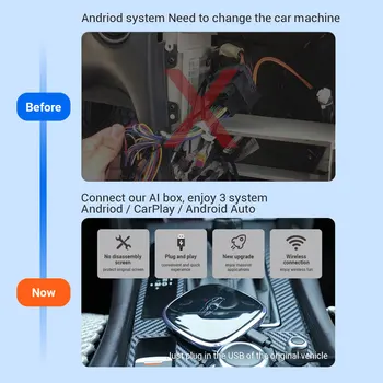 UX999 CarPlay Aı Kutusu Spotify Netflix Iptv Android Otomatik Kablosuz Tv Multimedya Navigasyon Android 12 Apple Araba Oyun Yeni