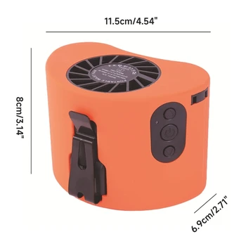 El-Ücretsiz Bel Fan Taşınabilir Bel Fan Bel Klip Fan Şarj Edilebilir Bel Fan 918D