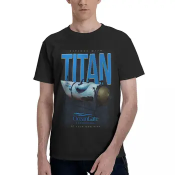 Titan Oceangate erkek pamuklu tişört Okyanus Kapısı Expeditions Kısa Kollu Vintage Y2k Tarzı Grafik Harajuku Özel T shirt
