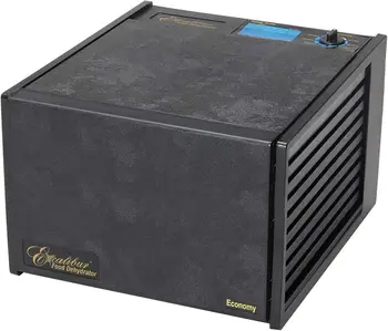 2900ECB Gıda Kurutucu Makine Ayarlanabilir Termostat, Doğru Sıcaklık Kontrolü ve Hızlı Kuruyan, 400 W, 9 Tepsiler, Siyah