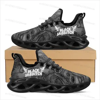 Siyah Ağır Metal Grubu Sabbath Spor Ayakkabı Mens Womens Genç Çocuk Çocuk Sneakers Casual Özel Yüksek Kaliteli Çift Ayakkabı