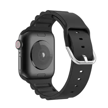 Silikon bant iwatch için 45mm 44mm 41mm 40mm 38/42mm watchband apple için izle serisi se 8 7 6 5 4 spor Bilezik aksesuarları
