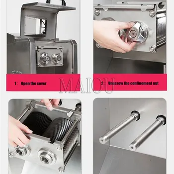 Ticari Et Dilimleme Makinesi et dilimleyici Elektrikli metal kesme makinesi Et Kıyma Makinesi