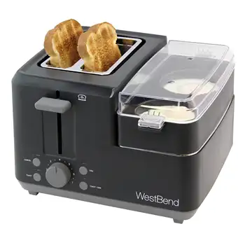 2 Dilimli Kahvaltı istasyonu Yumurtalı ve Muffinli Ekmek Kızartma Makinesi, Fırınlanmış Ekmek, ingiliz Kekleri, Simit veya Kruvasan