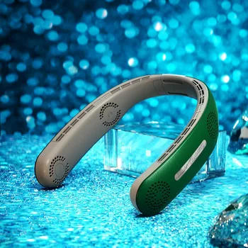 Mini Boyun Fanı Taşınabilir Bladeless USB Şarj Edilebilir Dilsiz Spor Hayranları için Açık Ventilador Portatil Abanicos Soğutma B