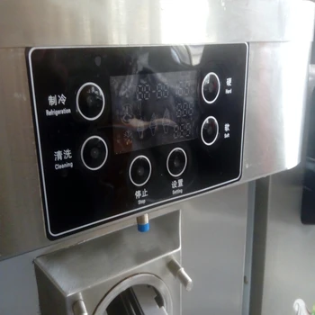 Küçük Tek Kafa Dondurma Makinesi Masaüstü Düşük Gürültü İle Yumuşak Dondurma Makinesi Otomatı