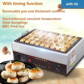 Masaüstü Elektrikli sıcak kızarmış çörekler Hamur tava Sopa gözleme makinesi Otomatik sabit sıcaklık kızartma fırını kare kızartma tavası