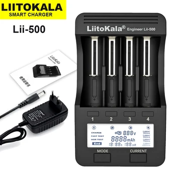 Liitokala Lii-500 Lii - 500S Lii-S8 LCD 3.7 V 18650 18350 18500 21700 14500 26650 16340 AA NiMH Lityum pil şarj cihazı