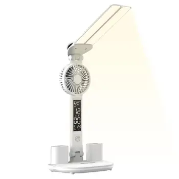 Çift Salıncak Kolu masa ışığı Katlanabilir çalışma lambası çalışma lambası Termometre Takvim Fan kalemlik Çalışmalar İçin Tezgah Çizim