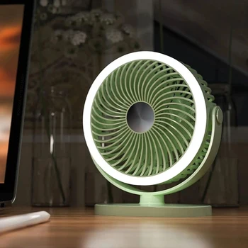 Taşınabilir Kamp fan gece lambası ile tavan vantilatörü 360° Rotasyon sessiz mini Elektrikli fan USB Şarj Edilebilir Fanlar Masaüstü Ofis için