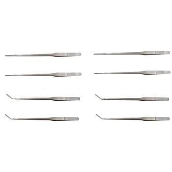 8 Adet Paslanmaz çelik klips, 4 düz cımbız (yaklaşık 27 cm uzunluğunda) ve 4 bükülmüş cımbız (yaklaşık 26,5 cm uzunluğunda) içerir.