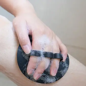 Silikon vücut kesesi Duş temizleme fırçası Her Türlü Cilt Banyo Şampuanı Fırçalama Sökücü Vücut Peeling Masaj Bru Q3P5