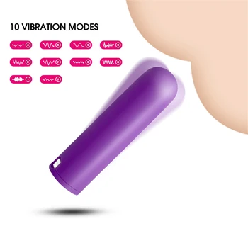Güçlü 10 Modları kurşun vibratör Kadın G-spot Yapay Penis Klitoris Stimülatörü Butt Anal Plug Yetişkin Seksi Ürünler Seks Oyuncakları Kadınlar için dükkanı