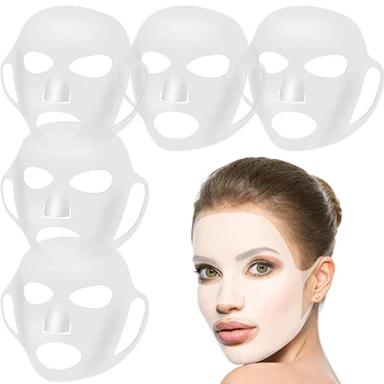 1 ADET Kullanımlık Silikon Yüz Maskesi Nemlendirici Kaldırma Sıkılaştırıcı Kırışıklık Karşıtı V Şekli Yüz Sıkılaştırıcı Jel Levha Maskesi Cilt güzellik Bakım