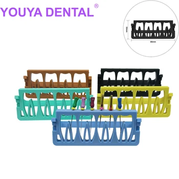 Diş Endo Dosyaları Tutucular için 8 Delik Endo Dosyaları 5 Renk Endo Blok Endo Kutusu Diş Sterilizasyon Aracı Otoklavlanabilir Endo Tepsisi