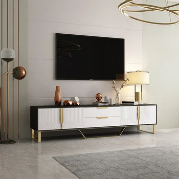 Işık lüks Tv dolabı sehpa kombinasyonu gelişmiş İskandinav Post - modern Minimalist şezlong daire mobilya GXY
