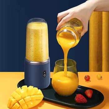 Taşınabilir Sıkacağı Küçük Elektrikli Meyve Sıkacağı 6 Bıçakları Meyve Otomatik smoothie blenderı Mutfak Aracı mutfak robotu