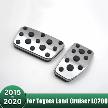 Araba Yakıt Gaz Hızlandırıcı Fren Pedalı Kapak Kaymaz Pedleri Toyota Land Cruiser 200 İçin LC200 2015 ~ 2020 Lexus LX570 2016~2021