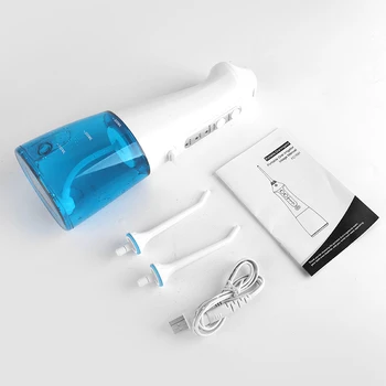 Ev Oral Irrigator USB Şarj Edilebilir diş duşu Taşınabilir diş su jeti 300ML Su Deposu Su Geçirmez Diş Temizleyici