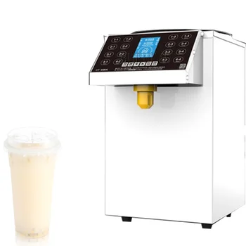 Satılık Ticari Şurup Fruktoz Dağıtıcı Makinesi / Kabarcık Çay Şurubu Dolum Makinesi İçin Şeker Dağıtıcı
