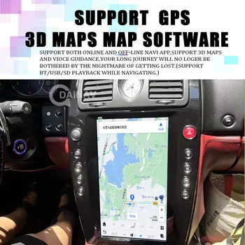 Tesla Tarzı Android 11 Araba Radyo Maserati Quattroporte 2003-2012 İçin Multimedya Oynatıcı GPS Navi Araba Stereo Autoradio Kafa Ünitesi
