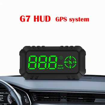 G7 HUD GPS dijital ekran hız göstergesi Head-Up Ekran Aşırı hız Alarmı Evrensel Tüm Araba Motosiklet İçin Elektronik Aksesuarlar