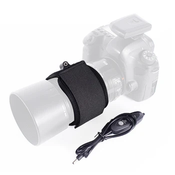 USB Lens ısıtıcı Lens ısıtıcı şerit 3 ısı ayarları Sıcaklık Regülatörü Kamera Lensi İçin Çiğ Çıkarma Lens ısıtıcı