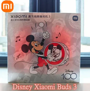 Disney Sınırlı sayıda Xiaomi Tomurcukları 3 Kulaklık Aktif gürültü iptal Bluetooth 5.2 TWS kulaklık mikrofon ile Mi Tomurcukları 3