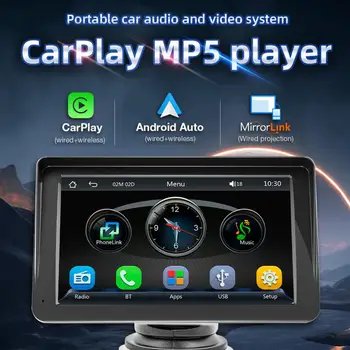 7 İnç Dokunmatik Ekran MP5 Araba Oyuncu Evrensel otomobil radyosu Kablosuz Carplay Ters Görünüm Girişi Otomatik Multimedya Video Oynatıcı