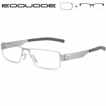 Yeni High-End Reçete Optik Gözlük erkek Gözlük Gözlük Çerçeveleri ile Tam Çerçeve Vidasız Tasarım