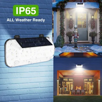 LED güneş ışığı açık çift indüksiyon PIR hareket sensörü su geçirmez güneş enerjisi duvar lambası sokak bahçe ev avlu ışıkları