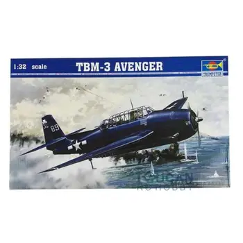 Trompetçi 02234 1/32 Ölçekli Uçak ABD TBM-3 Avenger Bombardıman Saldırı Uçak Modeli TH05456-SMT2