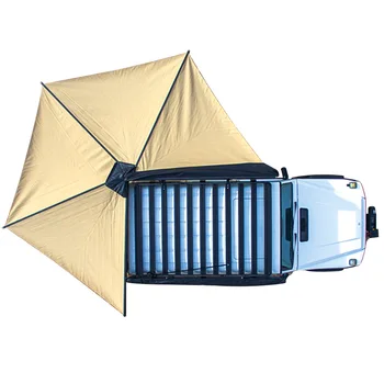 Fabrika Yeni tasarım 4x4 Off road 270 derece araba çatı yan tente çadır için uygun açık güneşlik kamp seyahat