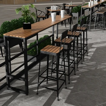 Iskandinav Açık Bar Sandalyeleri Mutfak Restoran Tasarım Oturma Odası Metal Bar sandalyeleri Modern Yükseklik Lüks Banqueta Mobilya SR50BC