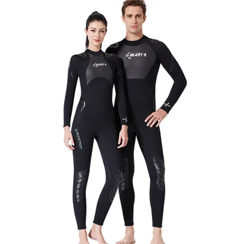 3mm Neopren Kadın Erkek Wetsuit Sörf Tüplü dalgıç kıyafeti Uzun Kollu Sıcak Tutmak Balıkçılık Spearfishing Mayo