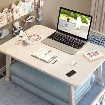 Taşınabilir Katlanabilir Bilgisayar Masası Dizüstü Yatak Masası Dizüstü Standı Masa Yatak Dizüstü Bilgisayar Masası Ev Ofis Malzemeleri 60x40x29 cm