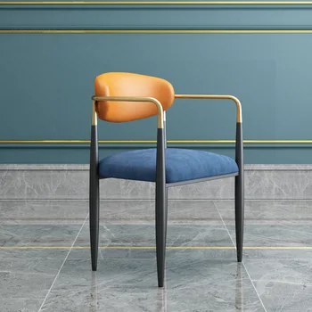 İskandinav Lüks yemek sandalyeleri Eğlence Ev Basit Otel yemek sandalyesi Müzakere Arkalığı Cadeira De Jantar mutfak mobilyası