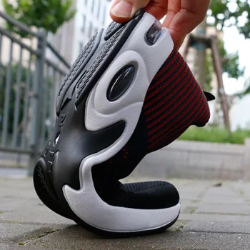 Vulkanize ayakkabı Erkek Spor Ayakkabı 2023 Moda Yaz Hava Mesh Nefes Takozlar Sneakers Erkekler Artı Boyutu