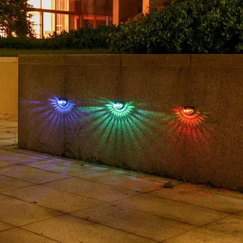 Güneş Duvar su geçirmez açık alan aydınlatması Sıcak Beyaz LED Güneş Lambası Aydınlık Aydınlatma Gece Lambası Bahçe Balkon Yard Sokak Dekor