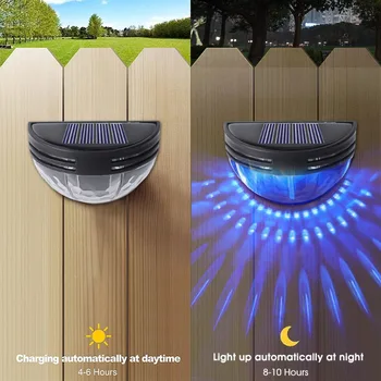 Güneş Duvar su geçirmez açık alan aydınlatması Sıcak Beyaz LED Güneş Lambası Aydınlık Aydınlatma Gece Lambası Bahçe Balkon Yard Sokak Dekor