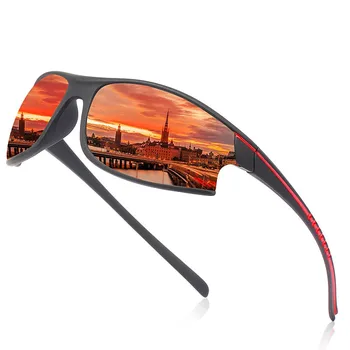 Lüks Sürme Spor Güneş Gözlüğü Erkek Moda erkek HD Polarize Güneş Gözlüğü kadın Toz geçirmez Gözlük Gözlük Oculos De Sol