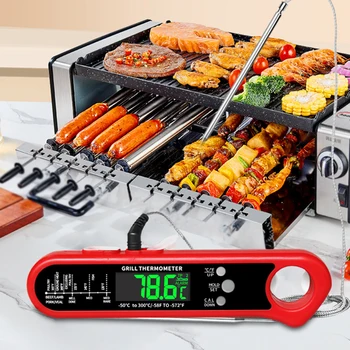 Dijital et termometresi Su Geçirmez anında Okunan Gıda Termometre pişirme ve ızgara için Mutfak Aletleri