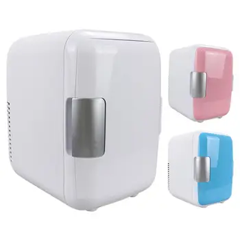 Mini Kişisel Buzdolabı Küçük Yurt Buzdolabı 12V Araba Buzdolabı ısıtma ve Soğutma Kutusu Yatak Odası Ofis İçin Araba 4 Litre