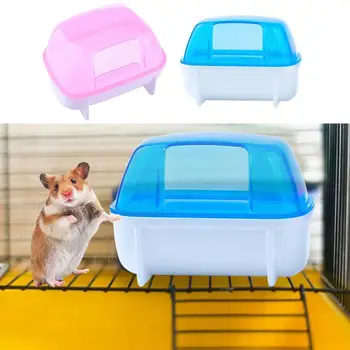Hamster Kum Banyosu Konteyner Chinchilla Toz Banyosu Ayrılabilir Hamster Banyo Hamster kum kabı İstikrarlı Hamster Küvet Tuvalet